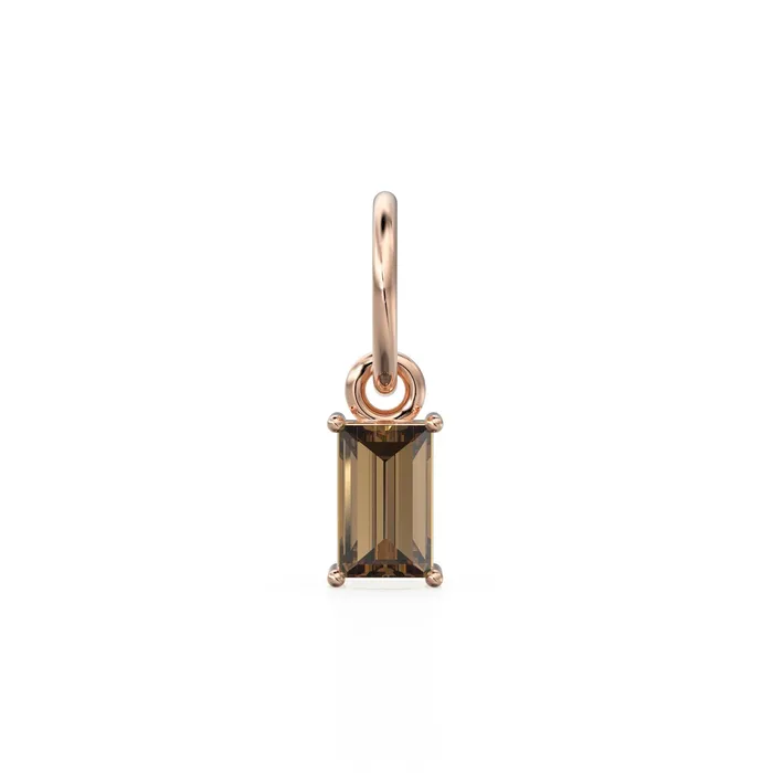 Jalvi Co Charm Necklaces Smoky Quartz TINY Baguette Charm Pendant 14k 18k Solid Gold Pendant Baguette Brown Quartz Pendant Petite Quartz Charm 5x3mm 6x3mm Jalvi Co Charm Necklaces Smoky Quartz TINY Baguette Charm Pendant 14k 18k Solid Gold Pendant Baguette Brown Quartz Pendant Petite Quartz Charm 5x3mm 6x3mm