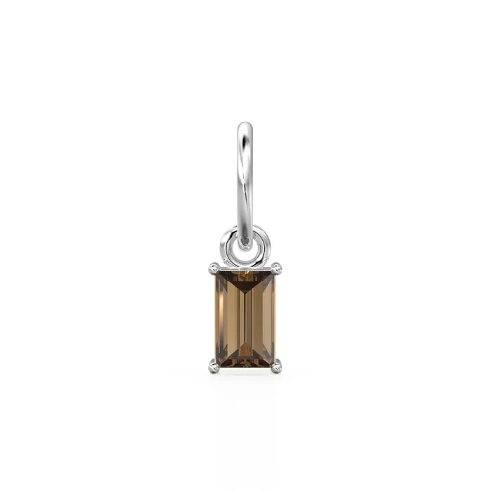 Jalvi Co Charm Necklaces Smoky Quartz TINY Baguette Charm Pendant 14k 18k Solid Gold Pendant Baguette Brown Quartz Pendant Petite Quartz Charm 5x3mm 6x3mm Jalvi Co Charm Necklaces Smoky Quartz TINY Baguette Charm Pendant 14k 18k Solid Gold Pendant Baguette Brown Quartz Pendant Petite Quartz Charm 5x3mm 6x3mm