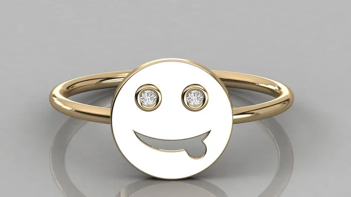Jalvi Co Rings Smiley Face Diamond Band in 14k Gold Brilliant Diamond Ring Gold Band White Diamond Ring Diamond Bezel Wedding Band Jalvi Co Rings Smiley Face Diamond Band in 14k Gold Brilliant Diamond Ring Gold Band White Diamond Ring Diamond Bezel Wedding Band