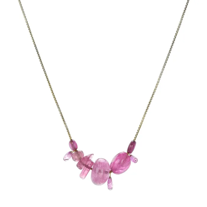 Mallary Marks Necklaces Pink Collage Necklace