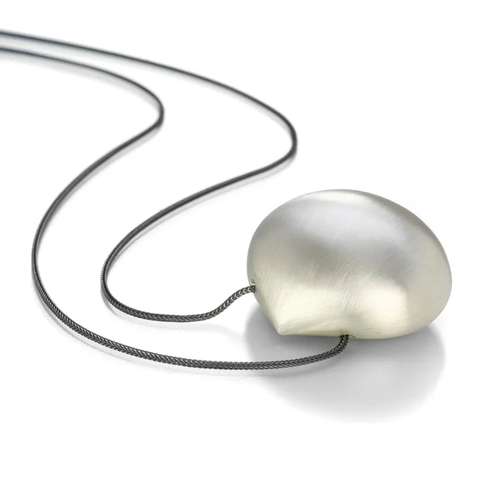 Necklaces Gabriella Kiss Silver Chestnut Necklace on Oxidized Chain