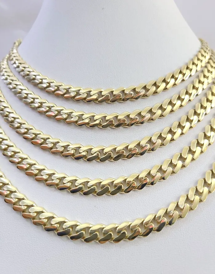 Necklaces Gold and Diamond Real 10k Royal Monaco Chain 7mm 1624 inches Necklace Yellow Gold Box Clasp Necklaces Gold and Diamond Real 10k Royal Monaco Chain 7mm 1624 inches Necklace Yellow Gold Box Clasp