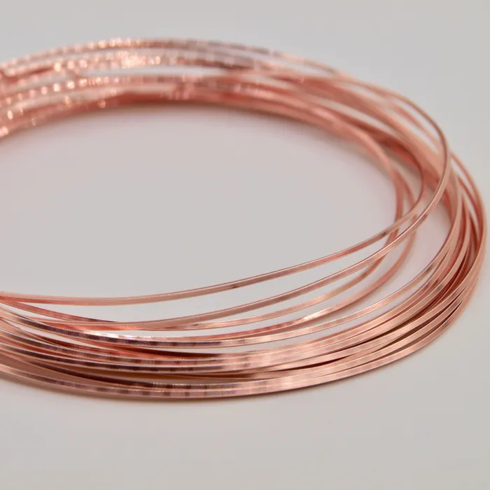 Paramount Wire Co CBC Metal Supply Rose Gold Parawire Square Earrings
