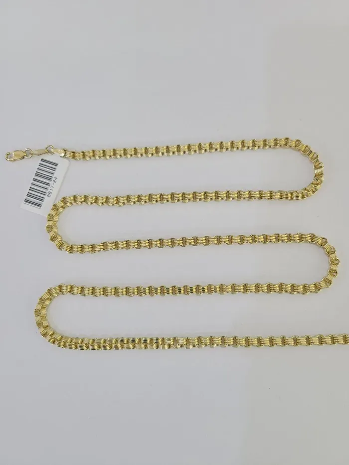 REAL 10k Gold Byzantine Chain Necklace Lobster Clasp 3mm 20 22 24 26 28 30 Globalwatches10 Necklaces
