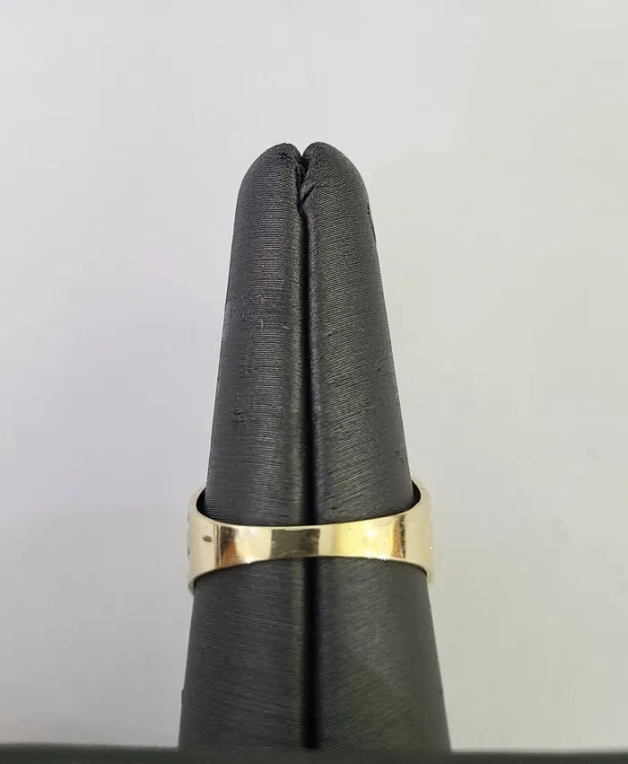 Rings Globalwatches10 Real 10k Nugget Ring Yellow Gold Men Casual Square Ring 10kt