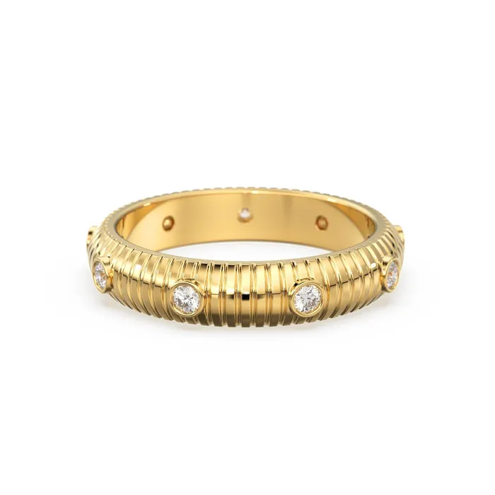 Rings Jalvi Co Bold Diamond Ring 14k Bezel Diamond Ring Thick Stacking Diamond Ring Bold Diamond Ring Promise Ring Birthday Gift Gold Ring