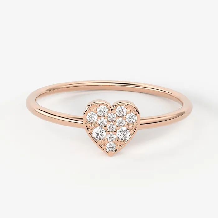 Rings Jalvi Co Heart Diamond Band in 14k Solid Gold Heart Gold Diamond Ring Gold Band White Diamond Ring Milgrain Diamond Wedding Band Rings Jalvi Co Heart Diamond Band in 14k Solid Gold Heart Gold Diamond Ring Gold Band White Diamond Ring Milgrain Diamond Wedding Band