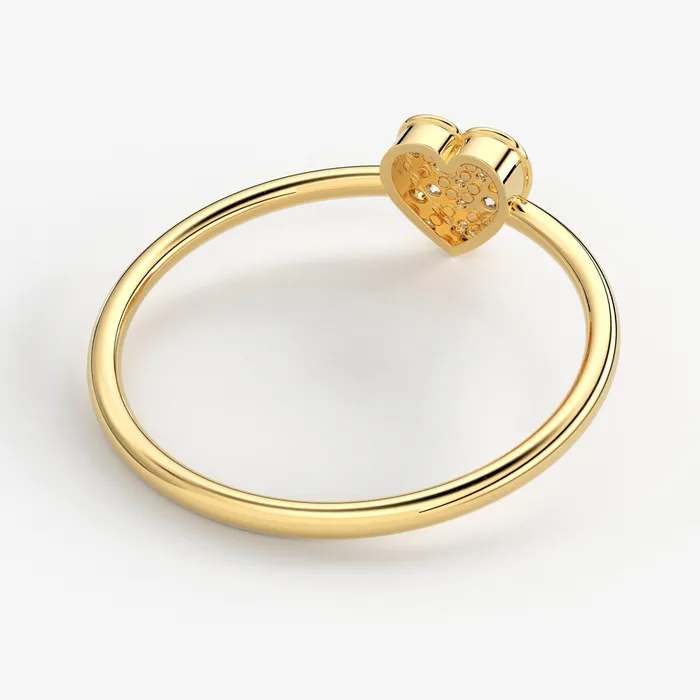 Rings Jalvi Co Heart Diamond Band in 14k Solid Gold Heart Gold Diamond Ring Gold Band White Diamond Ring Milgrain Diamond Wedding Band Rings Jalvi Co Heart Diamond Band in 14k Solid Gold Heart Gold Diamond Ring Gold Band White Diamond Ring Milgrain Diamond Wedding Band