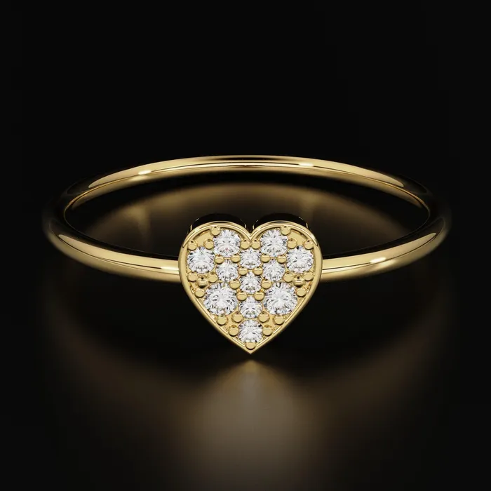 Rings Jalvi Co Heart Diamond Band in 14k Solid Gold Heart Gold Diamond Ring Gold Band White Diamond Ring Milgrain Diamond Wedding Band Rings Jalvi Co Heart Diamond Band in 14k Solid Gold Heart Gold Diamond Ring Gold Band White Diamond Ring Milgrain Diamond Wedding Band