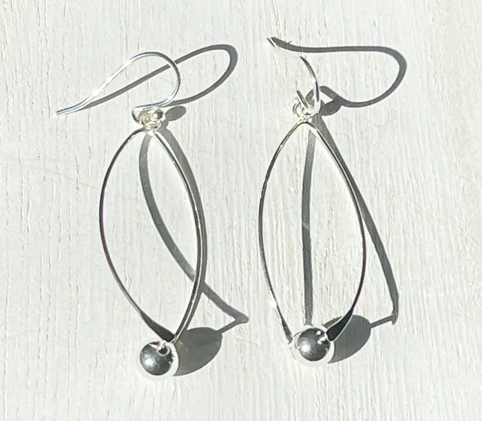 Sophiareneboutiquecom Earrings STERLING SILVER ARTISAN EARRINGS PLAIN SILVER