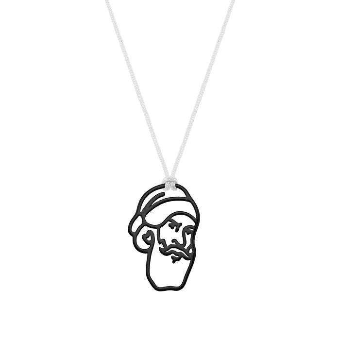 Spirito Rosa Heroes 1821 GRIGORIOS PAPAFLESSAS Pendant Black Rhodium Plated 925 Silver Necklaces Spirito Rosa Heroes 1821 GRIGORIOS PAPAFLESSAS Pendant Black Rhodium Plated 925 Silver Necklaces