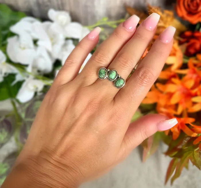 Sterling Silver Varacite Crown Ring SophiaRene Boutique Rings