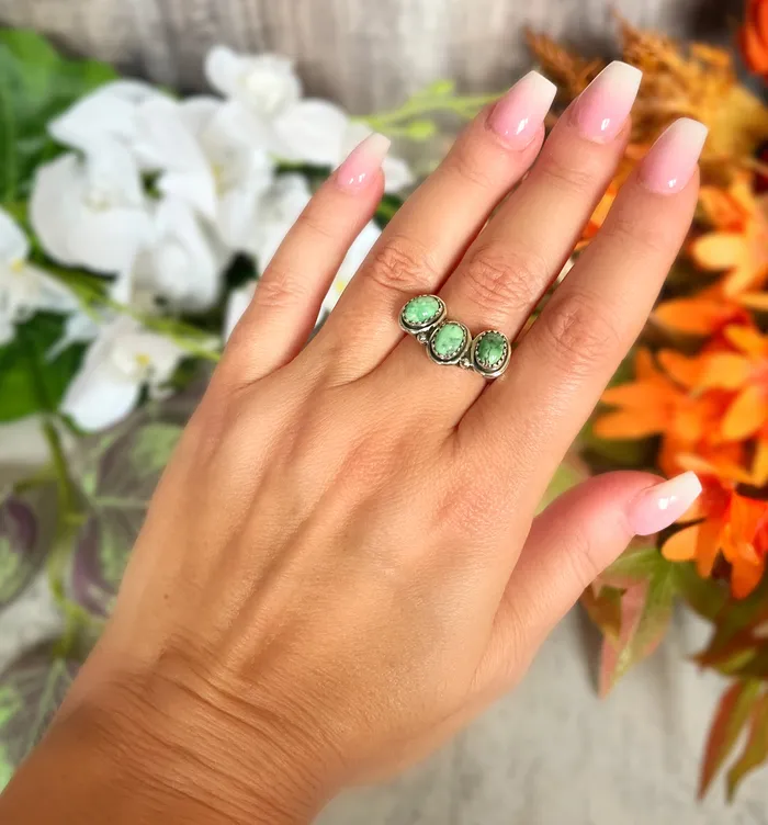 Sterling Silver Varacite Crown Ring SophiaRene Boutique Rings