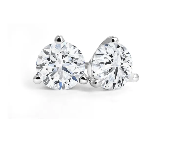 ThreeProng 071cttw Canadian Diamond Stud Earrings Canadian Rocks Earrings ThreeProng 071cttw Canadian Diamond Stud Earrings Canadian Rocks Earrings