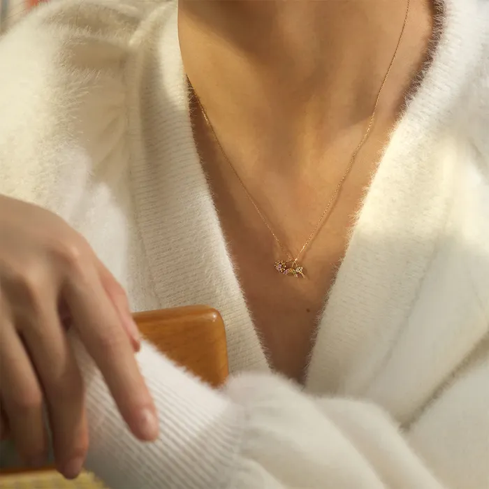 ARC Rainbow MultiGem Charm Aurelie Gi Charm Necklaces ARC Rainbow MultiGem Charm Aurelie Gi Charm Necklaces