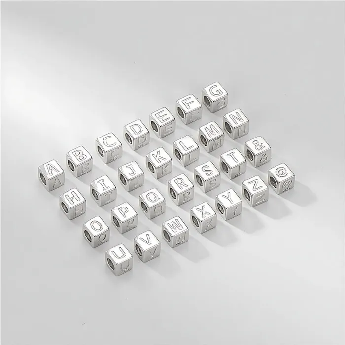 Ashley Jewels Name Square Letter Pendant Necklace Necklaces