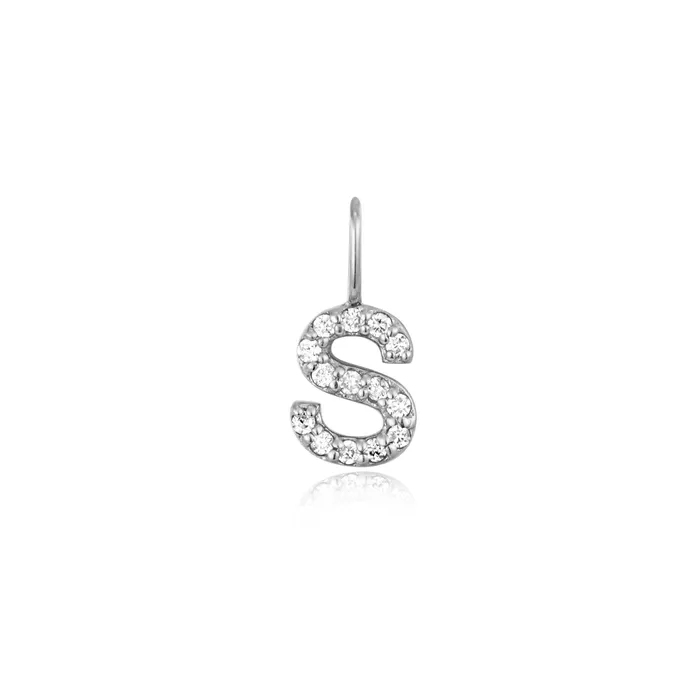 Aurelie Gi Charm Necklaces S Diamond Initial Charm