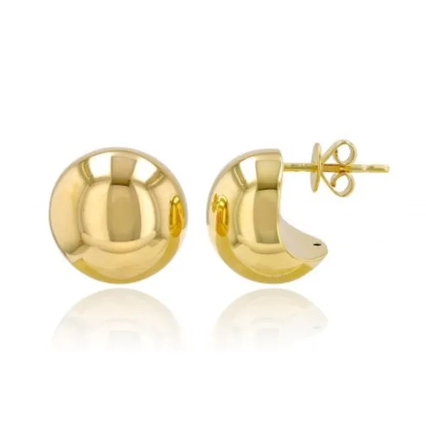 Earrings Alev Collection Golden Round Earrings