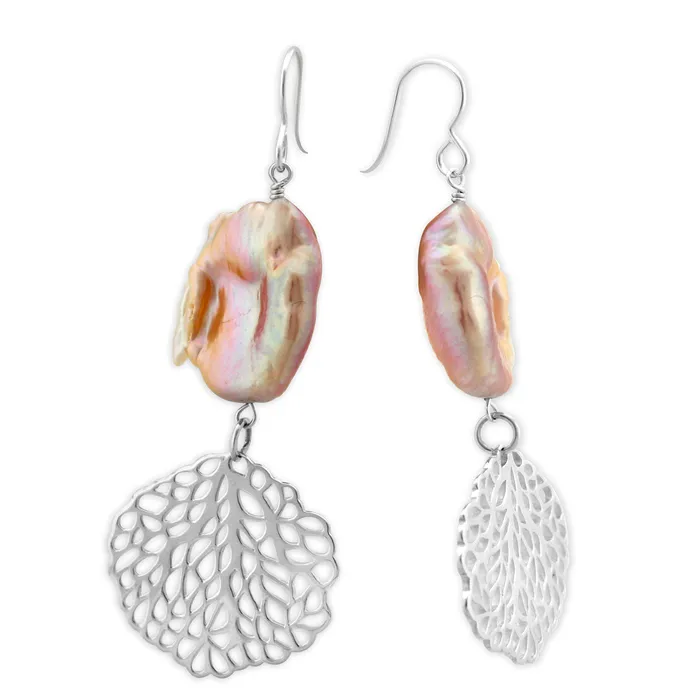 Earrings Keshi Pearl Openwork Earrings341935 Elisa Ilana