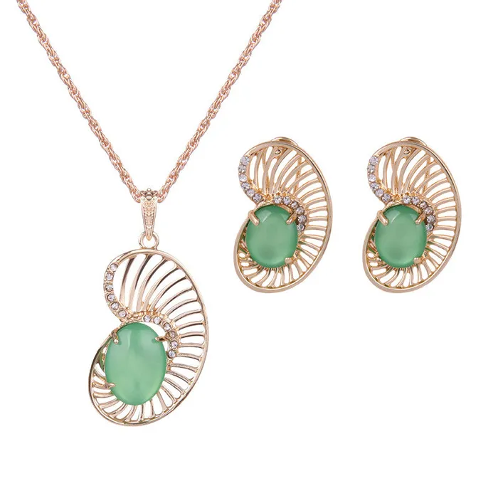 Earrings sparklingselections Opal Pea Necklace Earrings Bridal Jewelry Set for Women Earrings sparklingselections Opal Pea Necklace Earrings Bridal Jewelry Set for Women