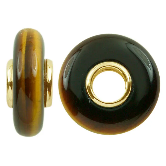 Earrings Storywheels Storywheels Tigers Eye 14K Gold Wheel291743