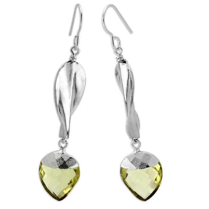 Elisa Ilana Earrings Limon Quartz Earrings341102