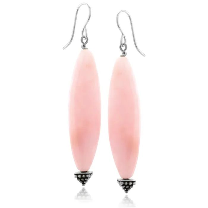Elisa Ilana Impressionist Collection Pink Peruvian Opal Earrings Earrings Elisa Ilana Impressionist Collection Pink Peruvian Opal Earrings Earrings