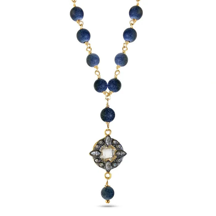 Elisa Ilana Necklaces Matte Onyx Black Rhodium Necklace