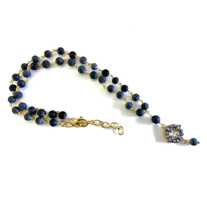 Elisa Ilana Necklaces Matte Onyx Black Rhodium Necklace Elisa Ilana Necklaces Matte Onyx Black Rhodium Necklace