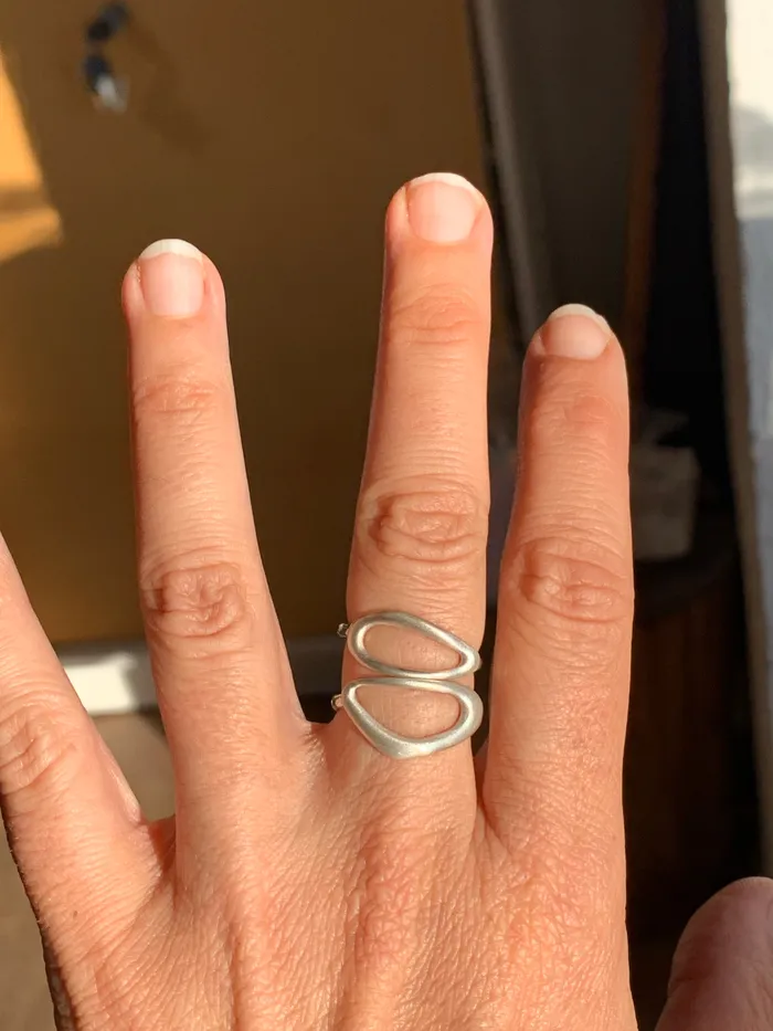 Emily Amey Jewelry Rings Miro Raindrop ring in Sterling silver or 10k gold