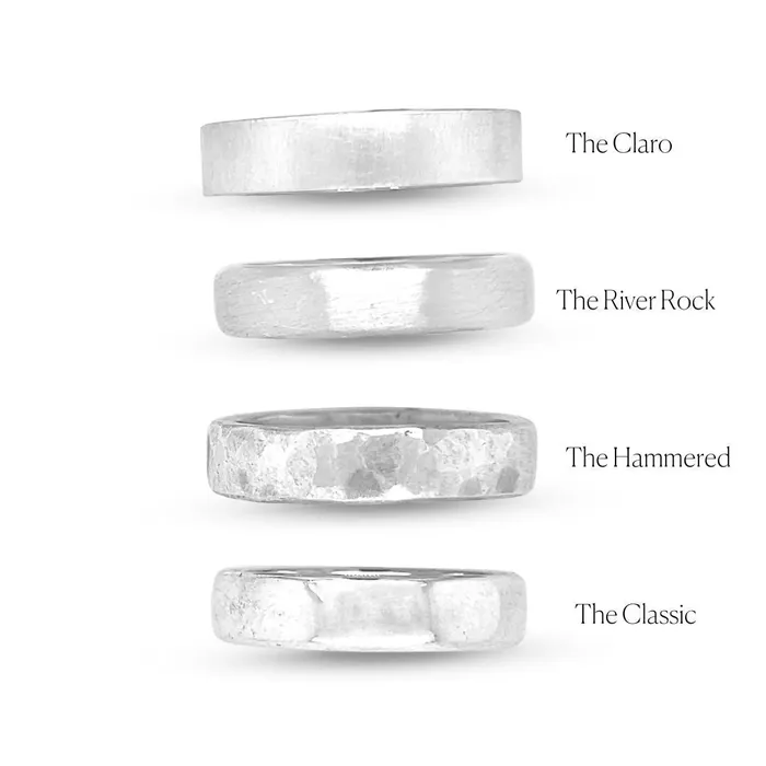 Emily Amey Jewelry Rings River Rock Band in 14k Rose Gold