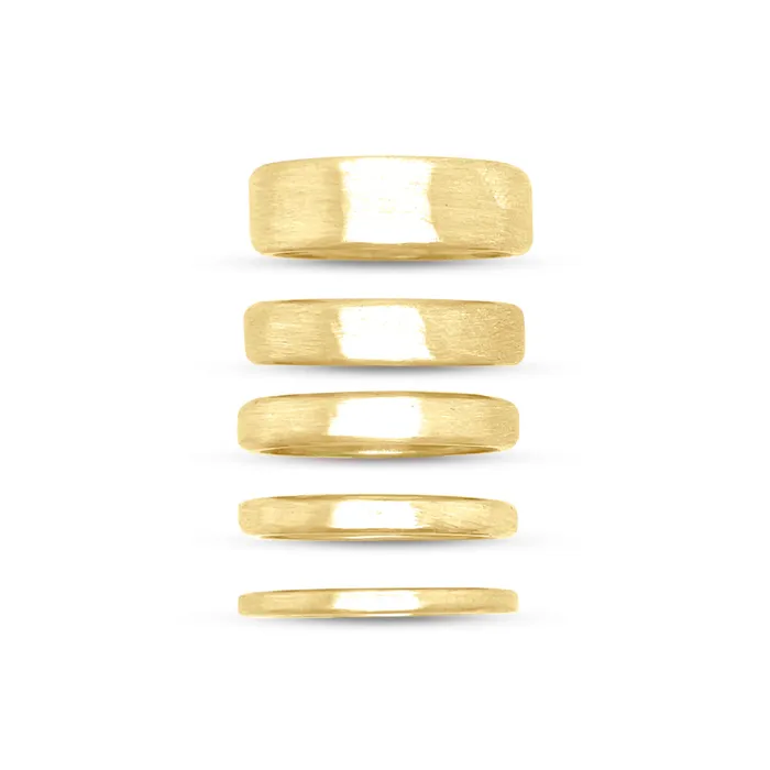 Emily Amey Jewelry Rings River Rock Band in 14k Rose Gold