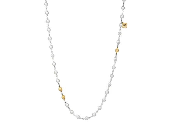 GG SILVER TRAD Necklaces GURHAN Spell Sterling Silver Link Short Necklace 6mm Balls GG SILVER TRAD Necklaces GURHAN Spell Sterling Silver Link Short Necklace 6mm Balls
