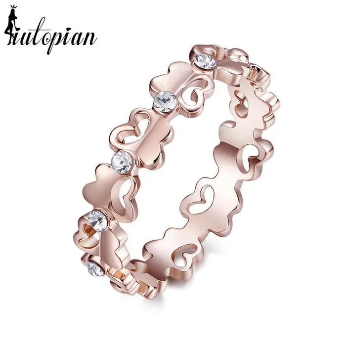 Iutopian Brand Elegant Butterfly Ring For Women With Austrian Crystal Stellux Top Quality RG95125 sparklingselections Rings