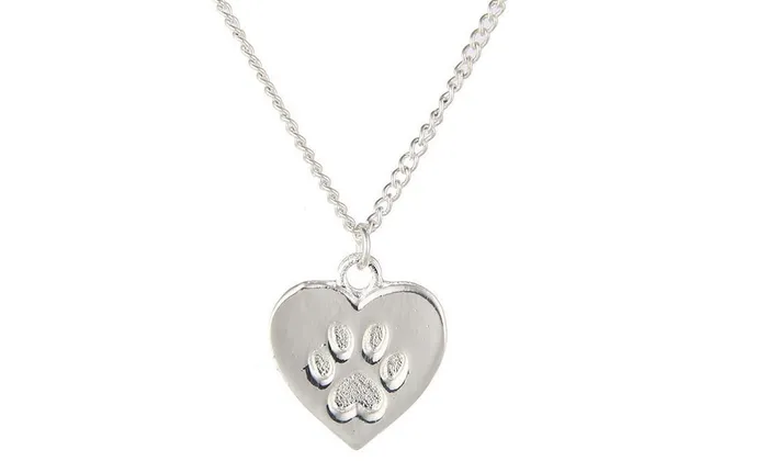 Necklaces Sweetheart Cat Footprint Pendant Necklace For Women sparklingselections Necklaces Sweetheart Cat Footprint Pendant Necklace For Women sparklingselections