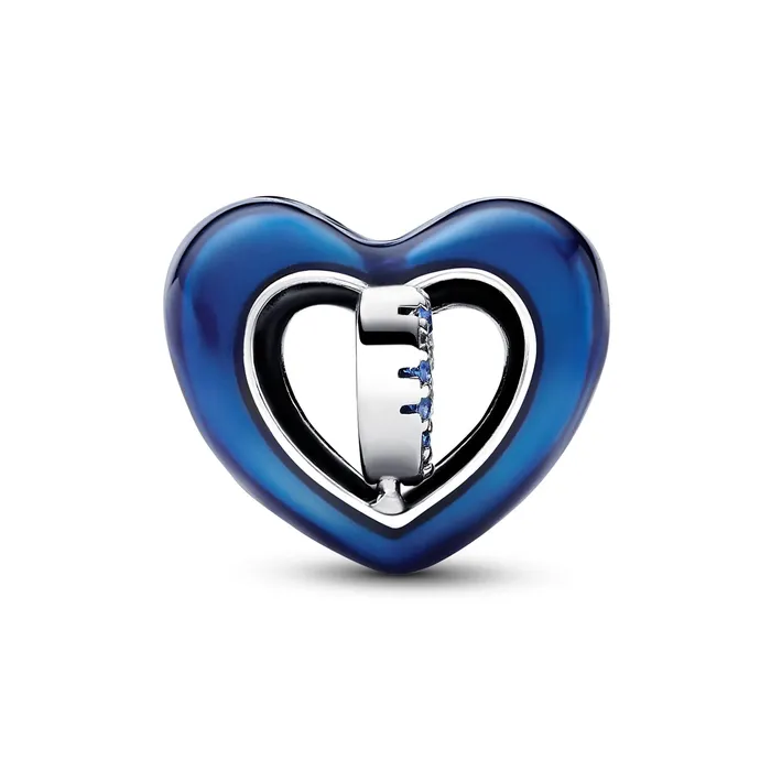 Pandora Charm Necklaces Blue Spinnable Heart Charm