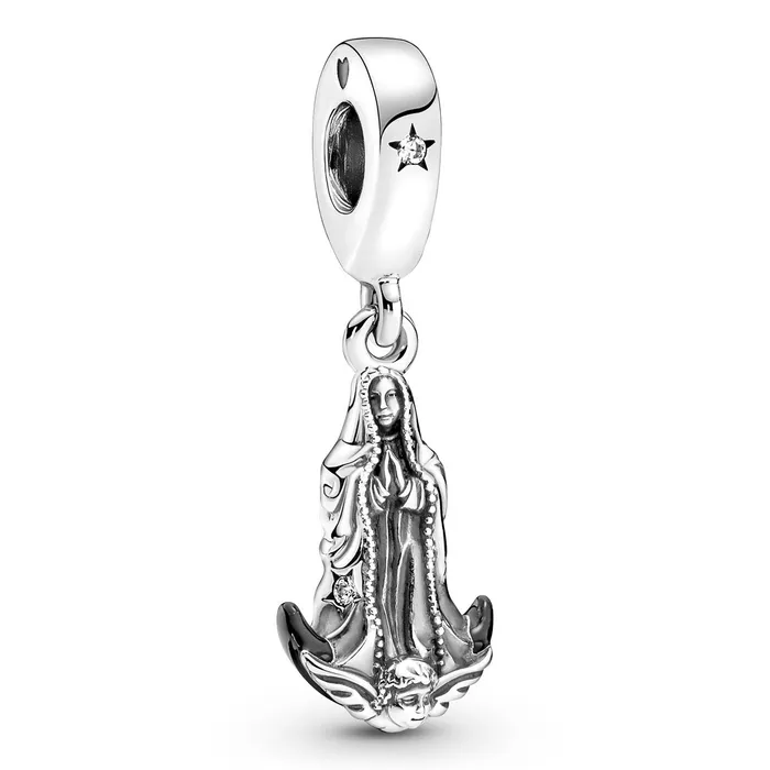 Pandora Charm Necklaces Pandora Virgin of Guadalupe Motif Dangle Charm