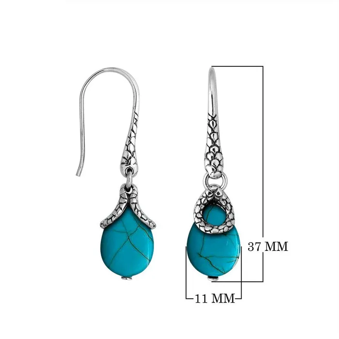 Pear Shaped Turquoise Earrings Elisa Ilana Earrings