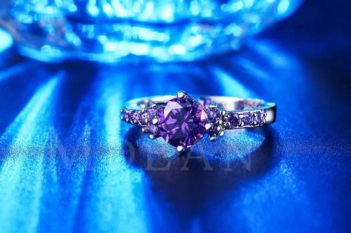 Rings sparklingselections Purple Amethyst CZ Diamond Jewelry Engagement Ring MSR199 Rings sparklingselections Purple Amethyst CZ Diamond Jewelry Engagement Ring MSR199