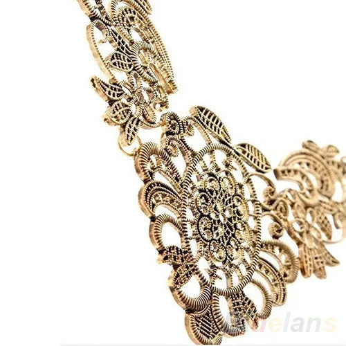 sparklingselections Necklaces Vintage Luxurious Collar Chain Bronze Lace Choker Necklace for Women sparklingselections Necklaces Vintage Luxurious Collar Chain Bronze Lace Choker Necklace for Women