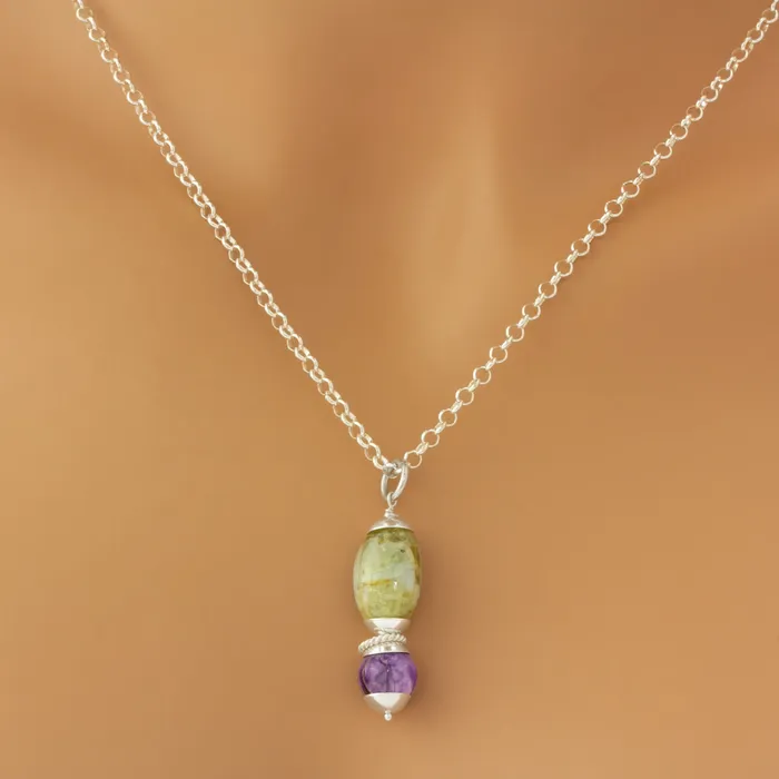 The Goddess Collection Natural Cats Eye Charoite Necklace Elisa Ilana Necklaces The Goddess Collection Natural Cats Eye Charoite Necklace Elisa Ilana Necklaces