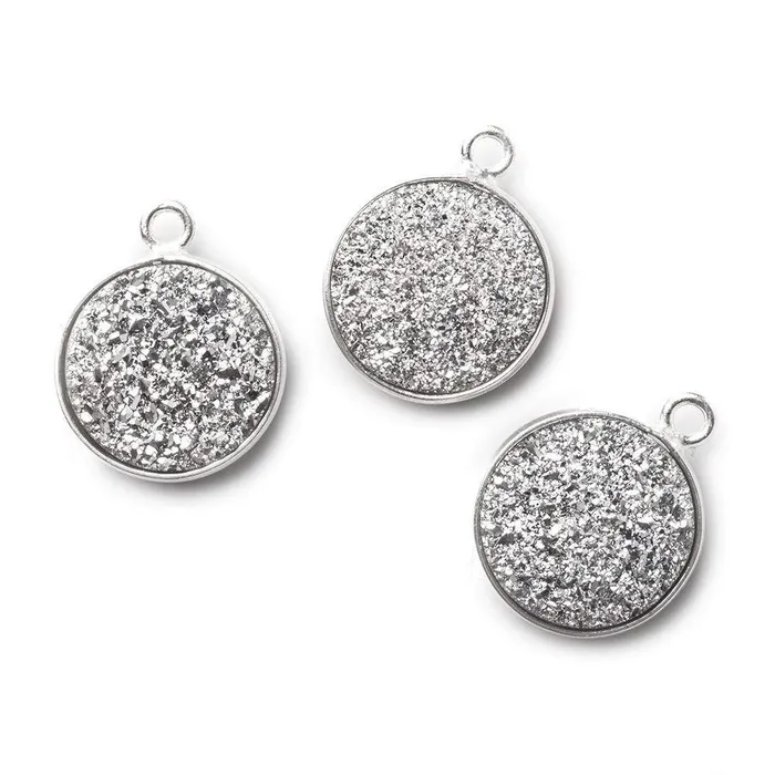 13mm Silver 925 Bezel Silver Drusy Coin Pendant 1 piece Beadsofcambaycom Necklaces 13mm Silver 925 Bezel Silver Drusy Coin Pendant 1 piece Beadsofcambaycom Necklaces
