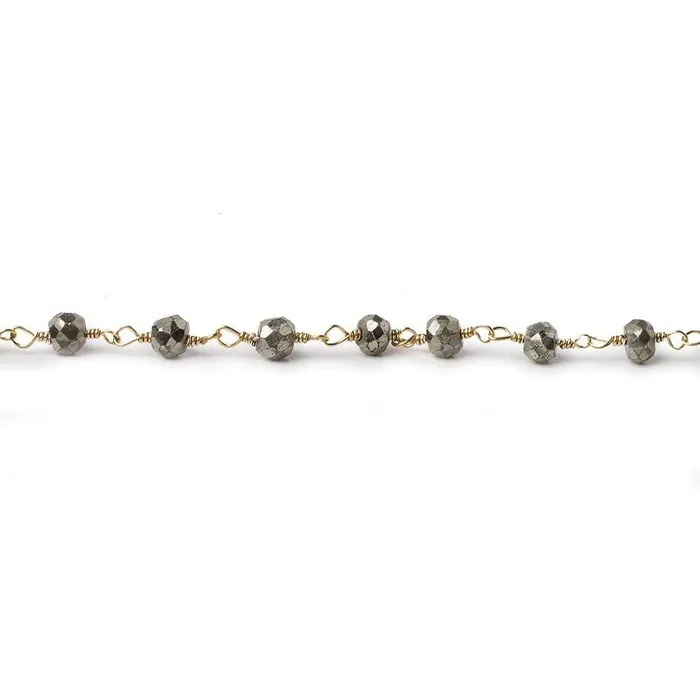 35mm Pyrite and Gold plated Pyrite Gold Chain by the foot Beadsofcambaycom PreStyled Sets 35mm Pyrite and Gold plated Pyrite Gold Chain by the foot Beadsofcambaycom PreStyled Sets