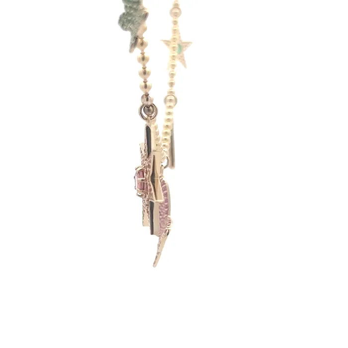 Ball Chain Charm Necklace YaninaCo Jewelry Necklaces
