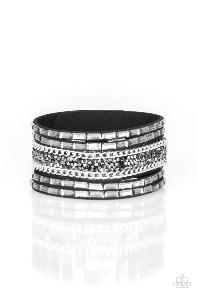Bracelets Less Bitter More Glitter Black Bracelet Jewelry by Bretta Paparazzi Accessories