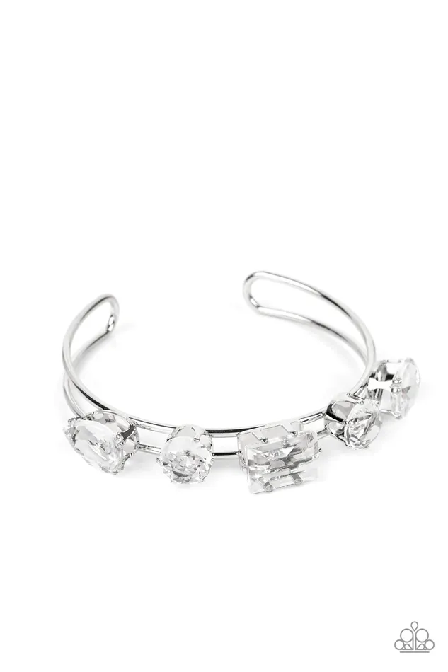 Bracelets Paparazzi Accessories Uniquely Untapped White Bracelet Jewelry by Bretta