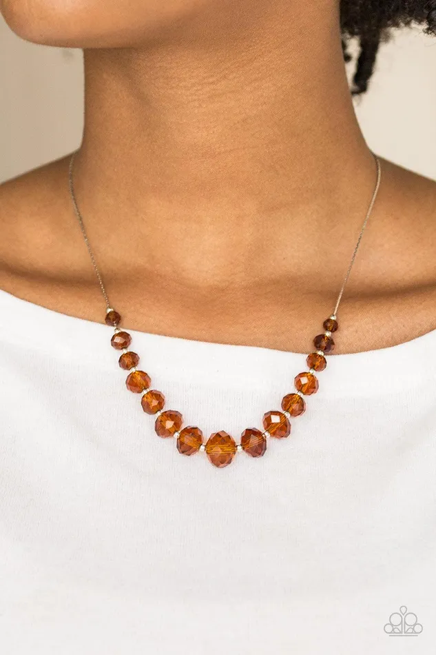 Crystal Carriages Brown Necklace Jewelry By Bretta Paparazzi Accessories Necklaces