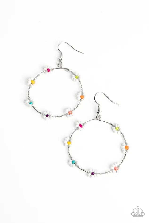 Dainty Daisies Multi Earrings Jewelry by Bretta Paparazzi Accessories Earrings