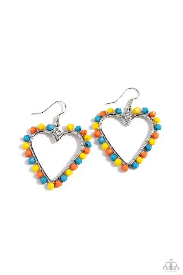 Earrings FunLoving Fashion Yellow Earrings Jewelry by Bretta Paparazzi Accessories