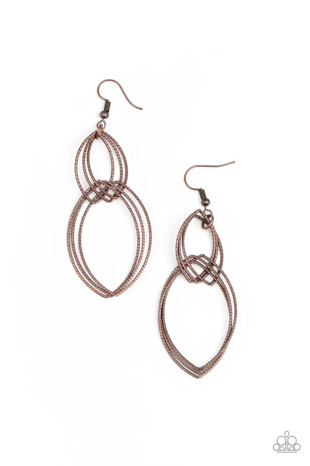 Earrings Paparazzi Accessories Endless Echo Copper Earrings Jewelry by Bretta